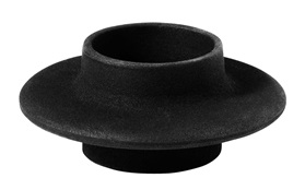 Heima tea light candleholder cast iron black sideview